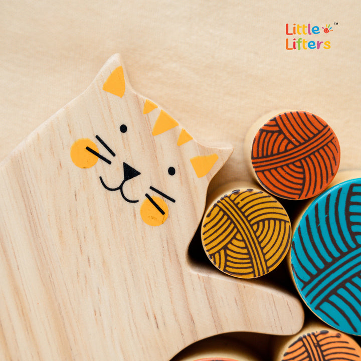 Cat Balancing Toy – Montessori Wooden thumbnail 2