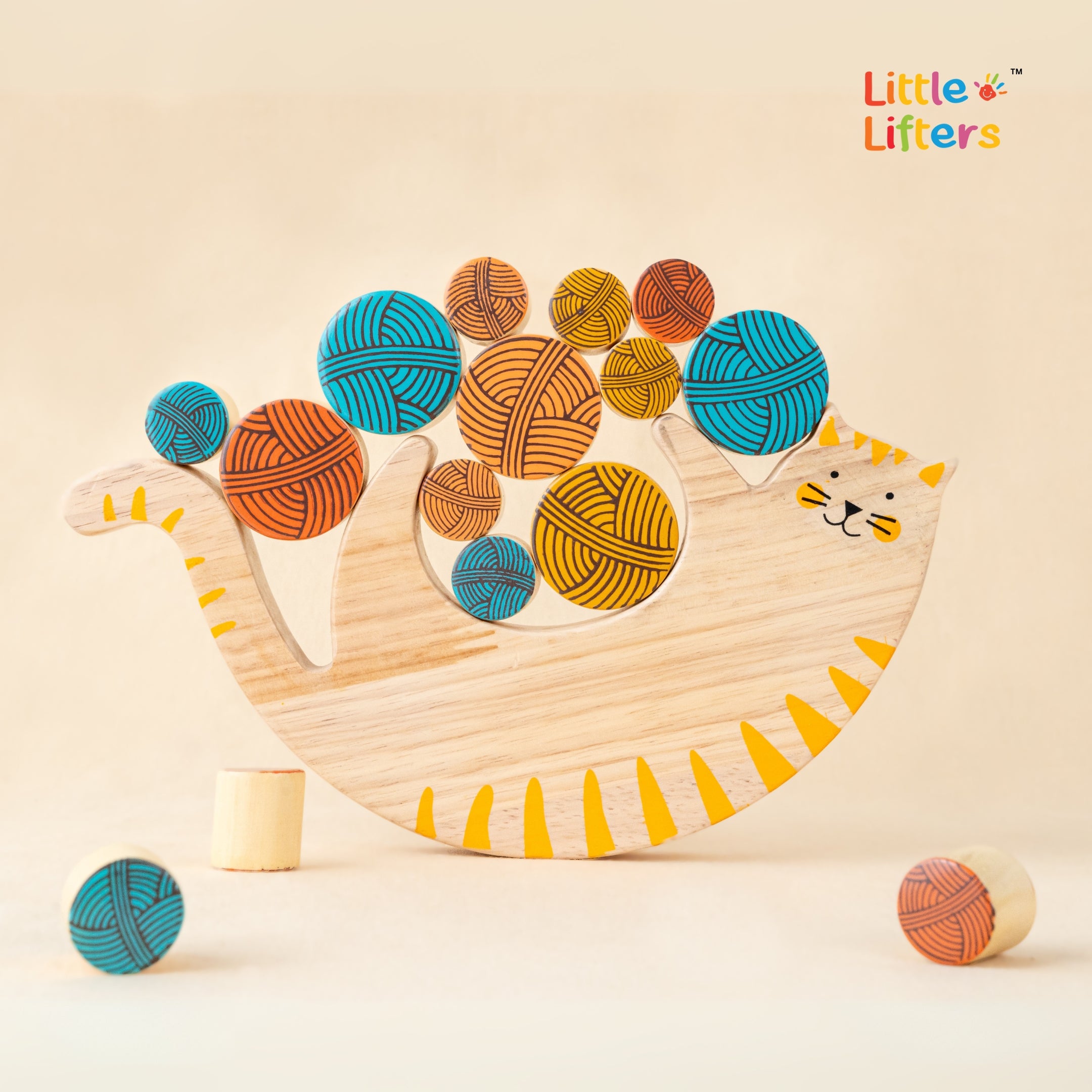 Cat Balancing Toy – Montessori Wooden
