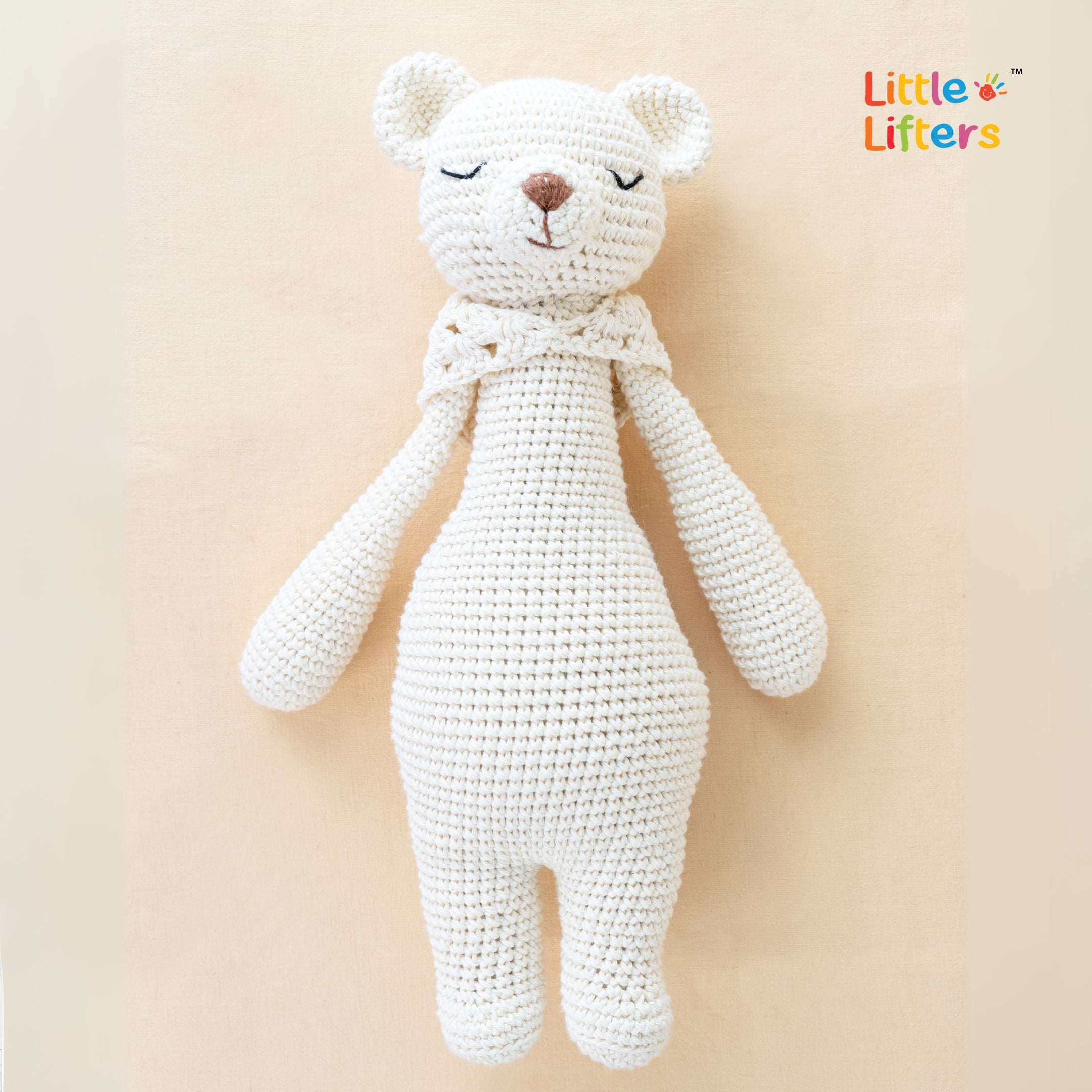Sleepy Bear Crochet Cuddle  Toy