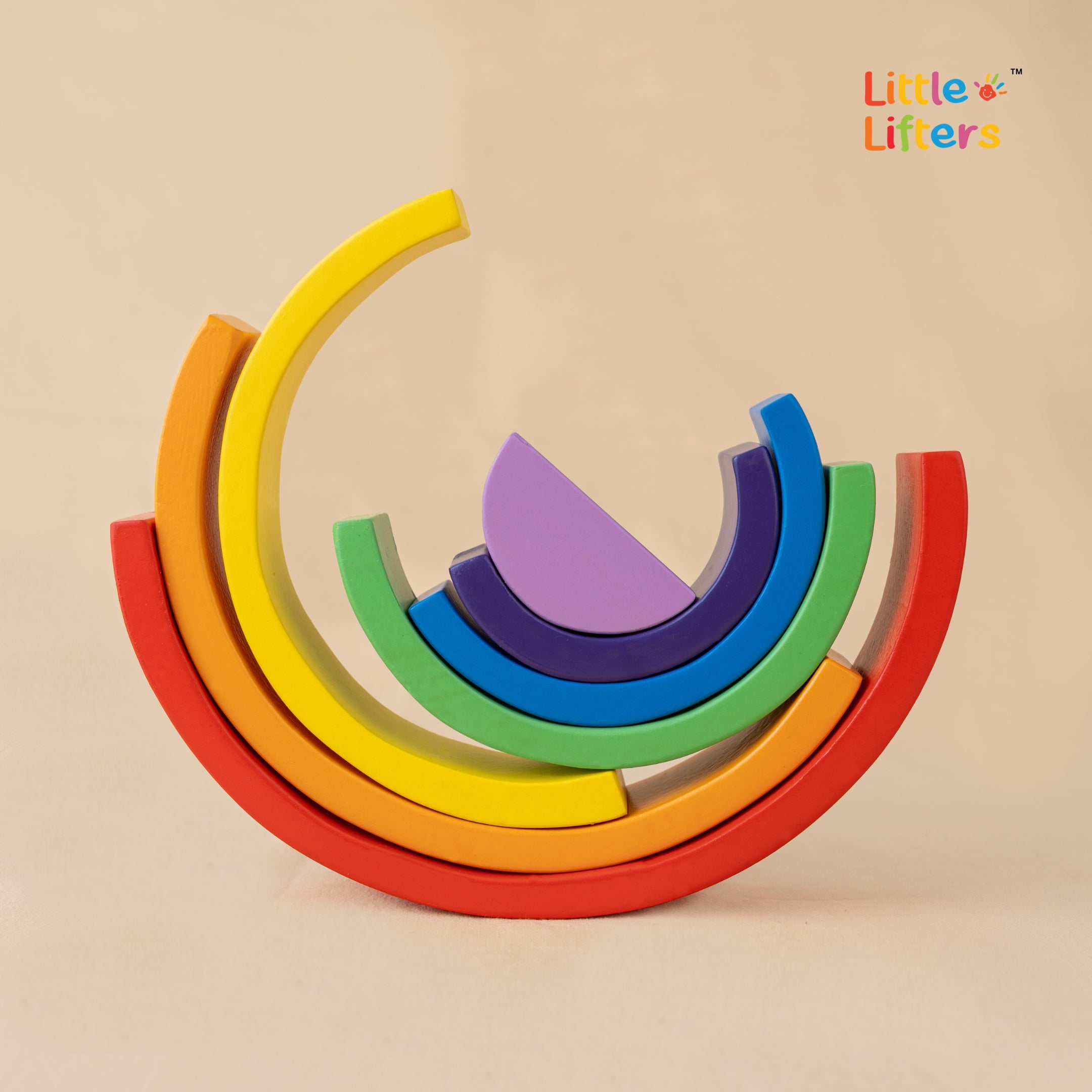 Rainbow Wooden Stacker Toy