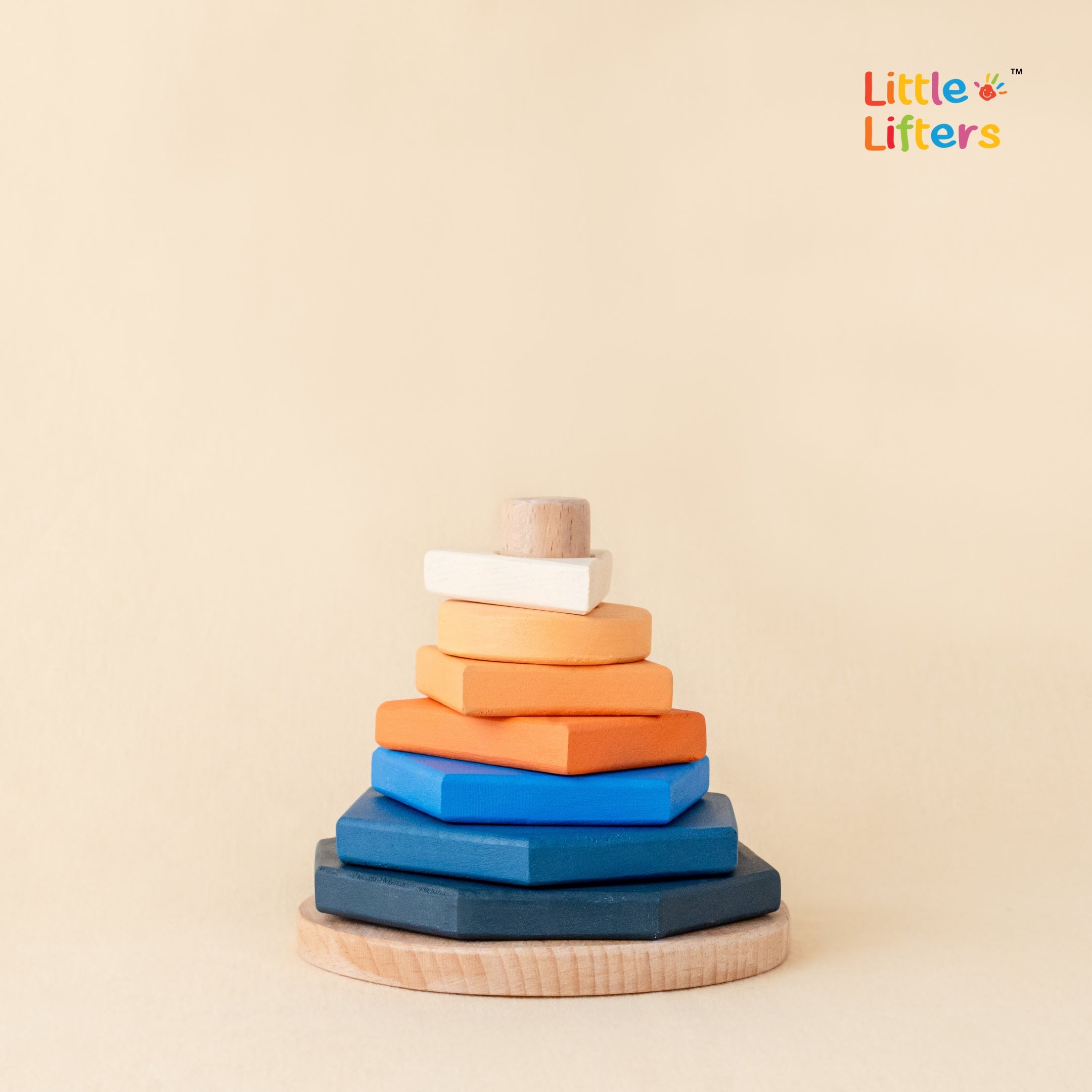 Wooden Geometric Stacker