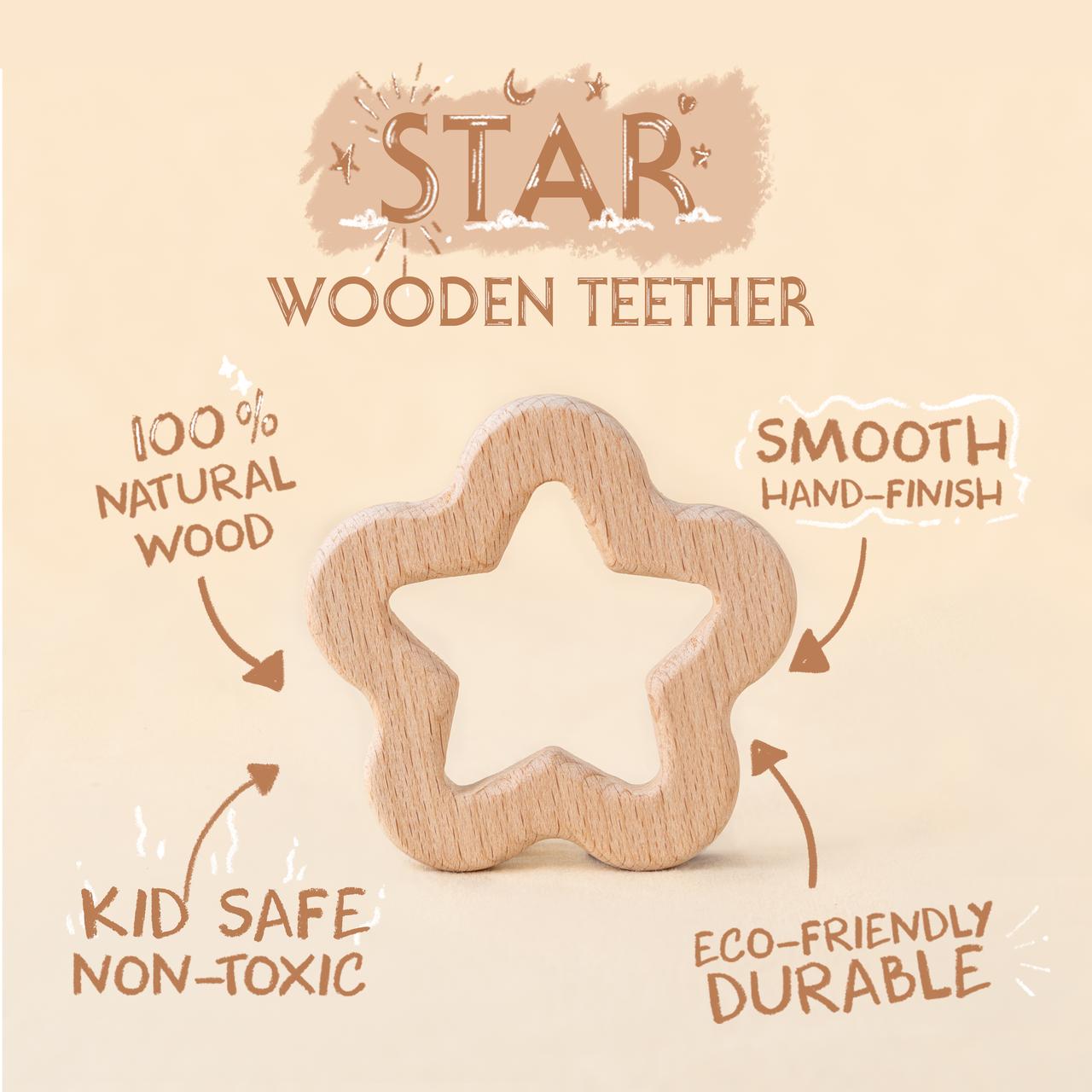 Star Wooden Teether