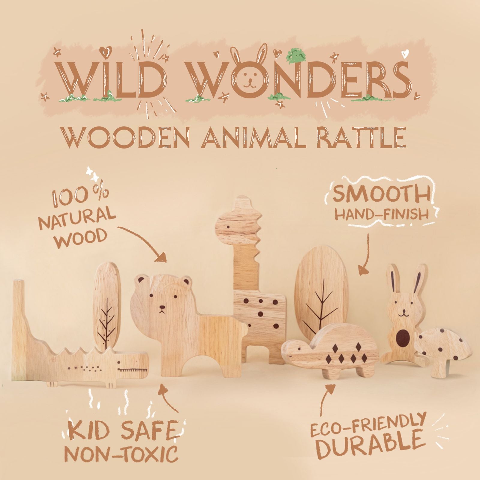 Wild Wonders – Wooden Safari Set